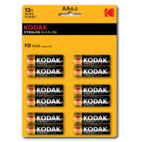 Kodak Xtralıfe 12 Adet Alkalin Kalem Pil - 6x2(AA)