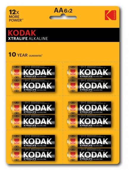 Kodak Xtralıfe 12 Adet Alkalin Kalem Pil - 6x2(AA)