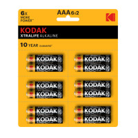 Kodak Xtralıfe 12 Adet Alkalin ince Pil - 6x2(AAA)